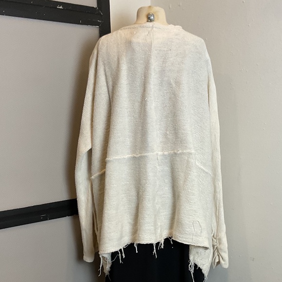 True Craft Sz Small Cotton Cardigan - Cream - Picture 3 of 3